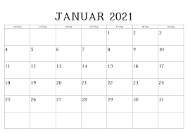 Kalender 2021, din a 4. Kalender 2021 Januar Zum Ausdrucken Schulferien Kalender
