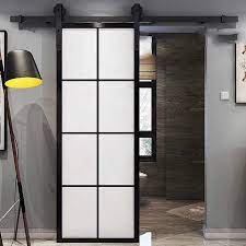 china barn door sliding frosted glass
