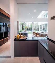 modern open floor plan kitchen