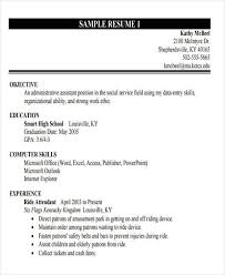 Large employers receive hundreds of high school resumes for each open position. 14 First Resume Templates Pdf Doc Free Premium Templates