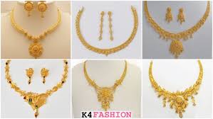 short gold necklace designs