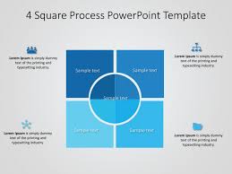 4 Square Process Powerpoint Template Slideuplift