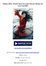 Mulan is a 2020 american action drama film produced by walt disney pictures. 123movies Mulan Watch Movies Online Full Free 2020