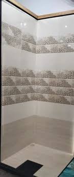 glossy ceramic bathroom wall and floor