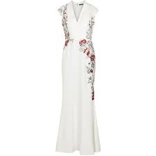 Maybe you would like to learn more about one of these? Womens Gowns Alexander Mcqueen Ivory Floral Embroidered Gown Ivory Evening Dress White Evening Dress Embroidered Gown