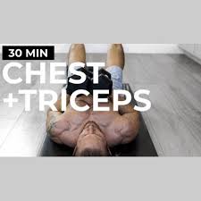chest and tricep workout with dumbbells
