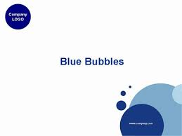 Blue Bubbles Powerpoint Template