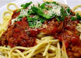 homemade spaghetti sauce with ground