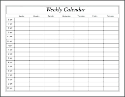 Weekly Schedule Planner Template Barrest Info