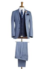 Bradley Light Blue Tweed Suit