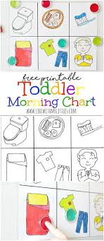 Free Toddler Morning Chart Printable Kids Toddler Routine