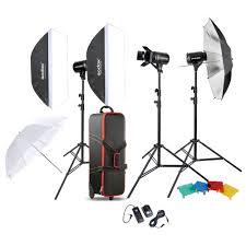 Godox E300 D Professional Photography Photo Studio Speedlite Lighting Lamp 4 300w Studio Flash Strobe Light Kit Set Photo Studio Accessories Aliexpress