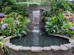 raised pond waterfall ideas tranquil