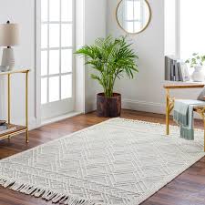 wool white indoor area rug in the rugs