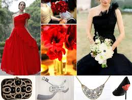 red wedding decor and bridal style ideas