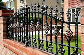 Wrought Iron Wall Top Garden Railings