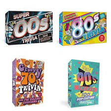 Fun group games for kids and adults are a great way to bring. Trivia Quiz Cards Games Decades Retro 70s 80s 90s 00s Family Dinner Party Ebay