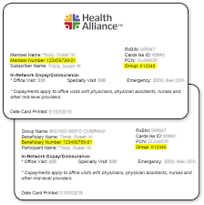 For pharmacy, call abc company 6 id cards with the cigna care network® logo indicate the patient's liability varies based on the health care 5 may read as: Your Health Alliance Your Plan Details