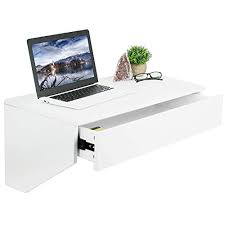 vivo white wall mounted desk with