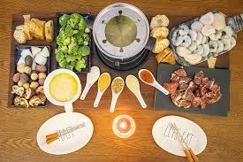 fondue night at home for two the