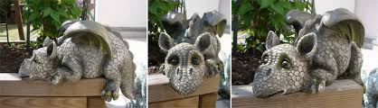 Decorative Garden Dragon Ledge Sitter