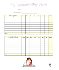 Customizable Chore Chart Template Complaintboard Me
