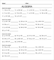13 7th Grade Algebra Worksheet Templates Free Word Pdf