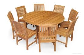 Teak Patio Dining Set For 8 Round