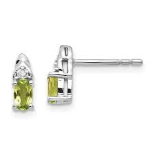 quality gold 14k white gold peridot and
