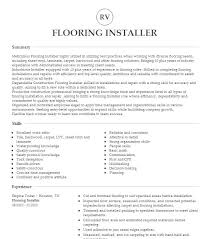 flooring installer resume exles