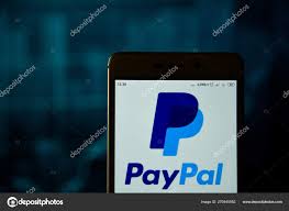 Paypal Logo Is Seen On An Android Smartphone Stock