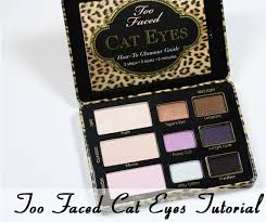too faced cat eyes palette tutorial and