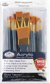 big brush acrylic paintbrush set