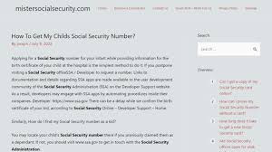 how do i get my childs social security card