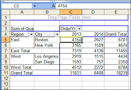 format a pivot table in excel 2003