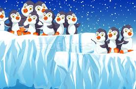 Скачать стоковые фото family cartoon. Funny Family Penguin Cartoon With Snow Mountain Landscape Background Vector Illustration C Jawa123 7391898 Stockfresh