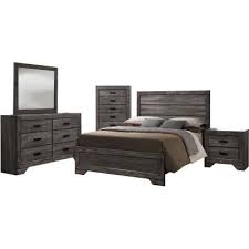 (bed frame not included **optional**) comes with electrical outlets for phone charging. Rustic Wood Bedroom Sets Bedroom Furniture The Home Depot