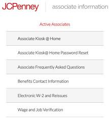 jcpenney pay stubs login