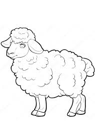 Sheep black and white clip art. Coloring Pages Sheep Coloring Pages For Kids