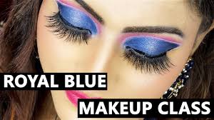 royal blue eye makeup hindi eye