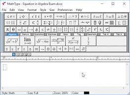 Mathtype Demo Equations Editor