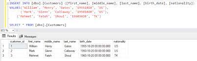 learn sql insert multiple rows commands