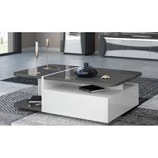 Grey High Gloss Coffee Table With Led