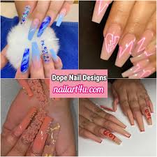 And this look just proves both these points. Coffin Pink Nails Nail Art 4u