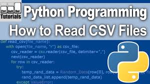 how to read csv files in python you