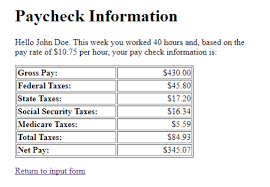 solved paycheck calculator in this