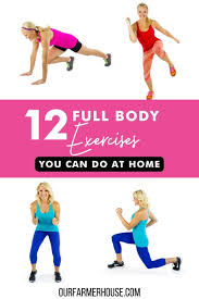 12 full body exercises you can do at