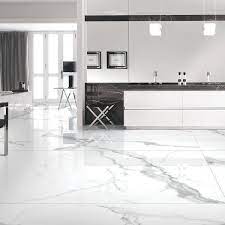 white satvario kajaria vitrified floor