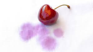 how to remove cherry juice stains