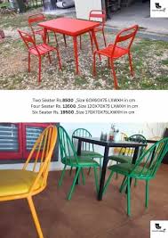 matt mild steel outdoor furniture for